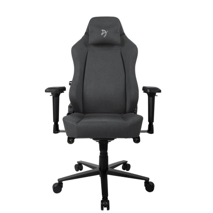 Кресло игровое Arozzi Primo Woven Fabric - Black - Grey logo цена и фото