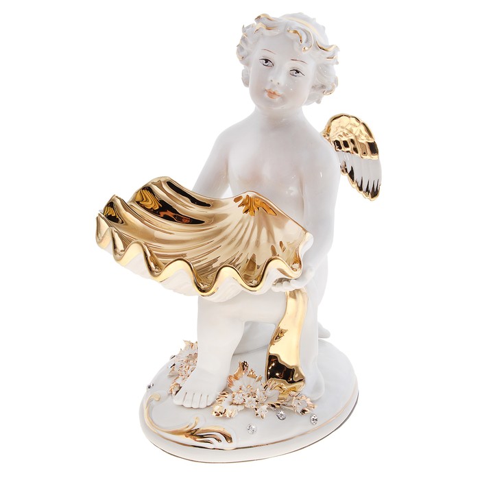 Статуэтка "Херувим с ракушкой" левосторонняя