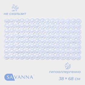 Коврик для ванны Доляна «Пузыри», 38×68 см, цвет МИКС
