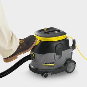 

Пылесос Karcher T 15/1, профессиональный, 800 Вт, 15 л, шланг 2.5 м, серый