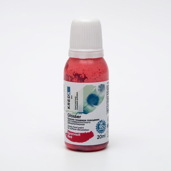 

Краска глянцевая для декора KREDA Bio Glosser, красная, 20 мл