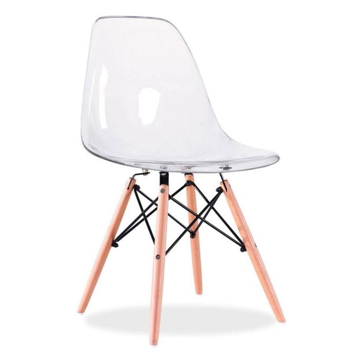 фото Стул eames, 530 × 460 × 835 мм, цвет прозрачный bradex home