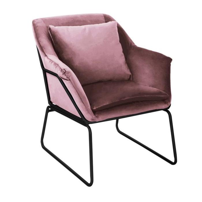 Кресло Alex, 795 × 680 × 785 мм, цвет пудровый