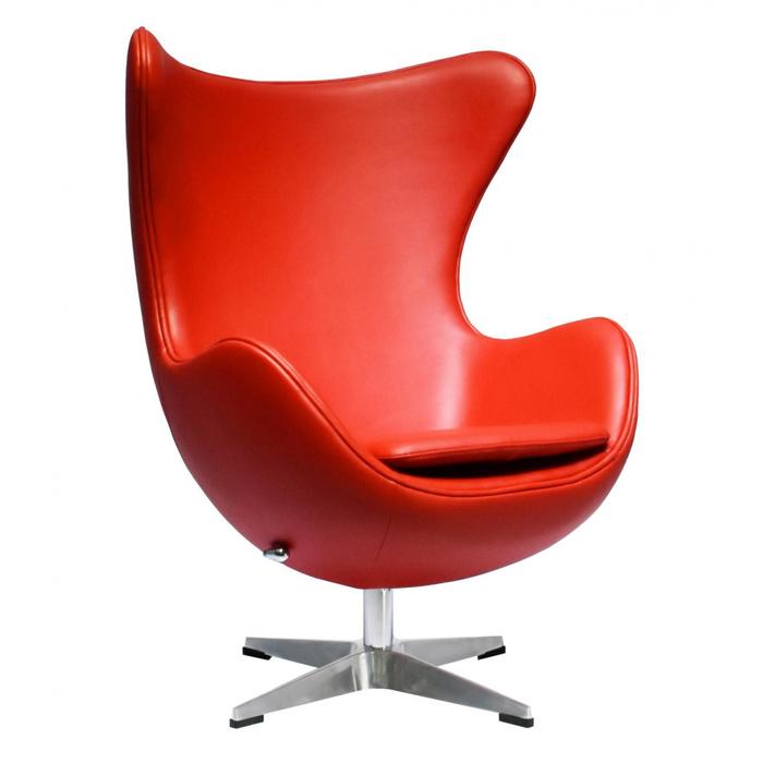 фото Кресло egg chair, 850 × 765 × 1094 мм, цвет красный bradex home