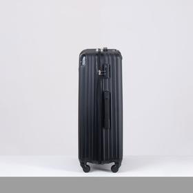 

Чемодан большой, 28", отдел на молнии, кодовый замок, 4 колеса, цвет чёрный