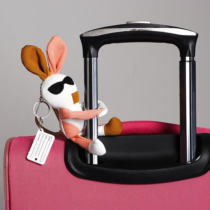фото Мягкая игрушка на чемодан «крутые зайцы», на брелоке микс milo toys