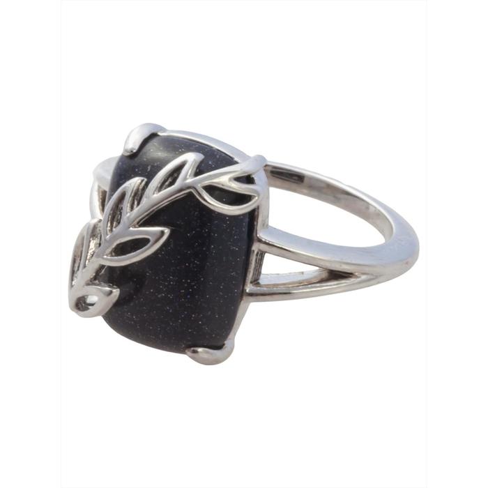 

Кольцо с авантюрином "Диана", родирование, размер 17