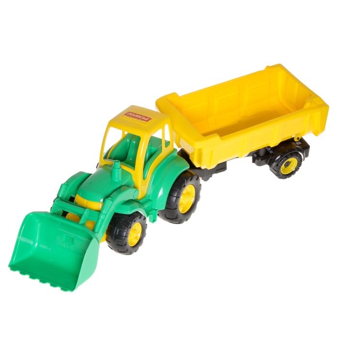 Трактор, с ковшом и полуприцепом "Чемпион"