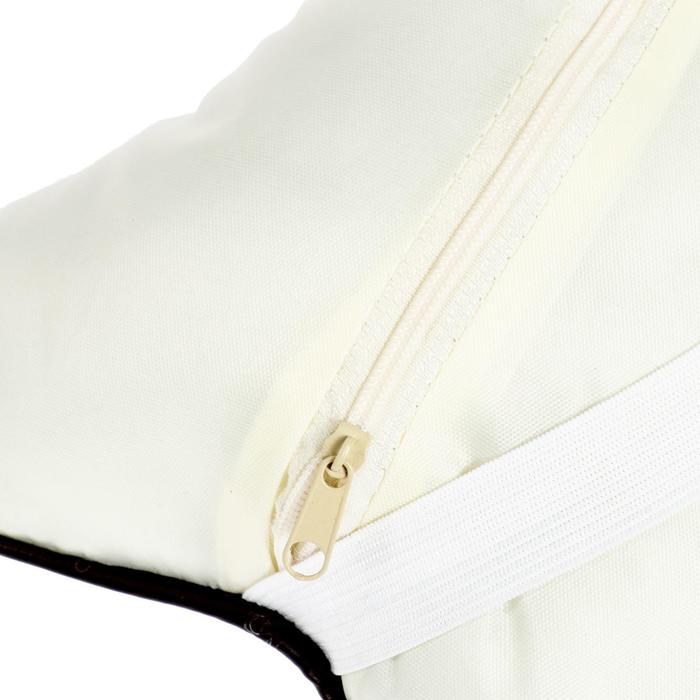 Подушка автомобильная для шеи, экокожа, 18×25 см, серый