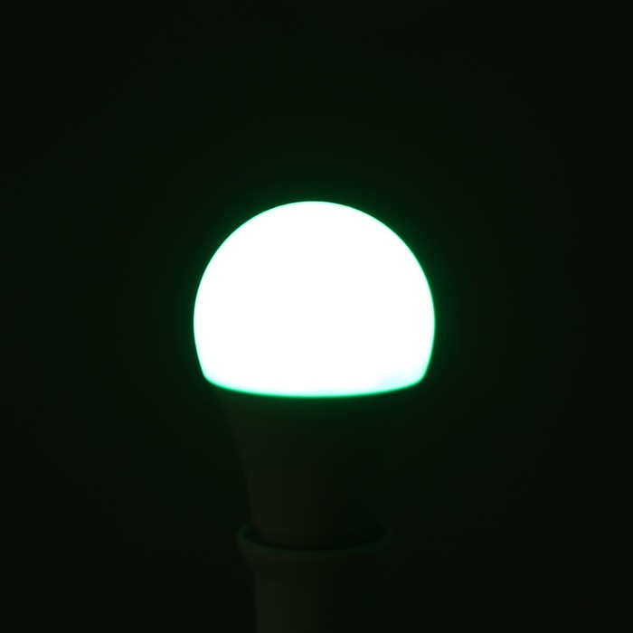 Лампа светодиодная RGB+W, с пультом , А60, 10 Вт, 800 Лм, Е27, 220 В