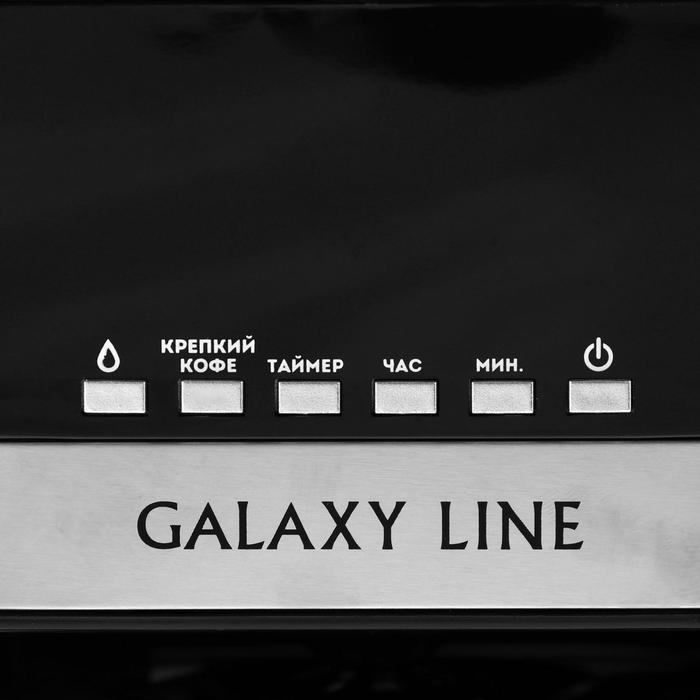 Кофеварка Galaxy LINE GL 0711, капельная, 1100 Вт, 1.8 л, черная