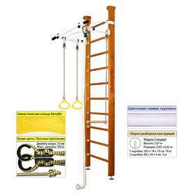 

Шведская стенка Kampfer Helena Ceiling №3, цвет классический, стандарт, цвет турника белый