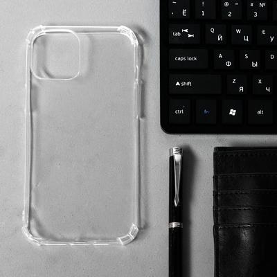 Чехол LuazON для iPhone 12 Pro Max, 6.7", силиконовый, противоударный, прозрачный - Фото 1