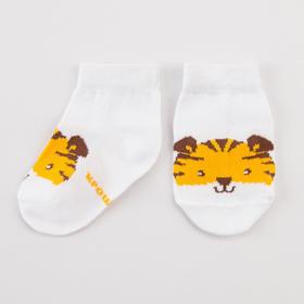 Носки детские Крошка Я «Тигр», цвет белый, 10-12 см