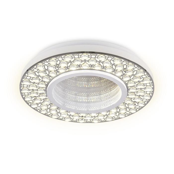 

Светильник Ambrella light Ice, 102Вт LED, 7650лм, 3000-6400K, цвет хром, белый с ПДУ