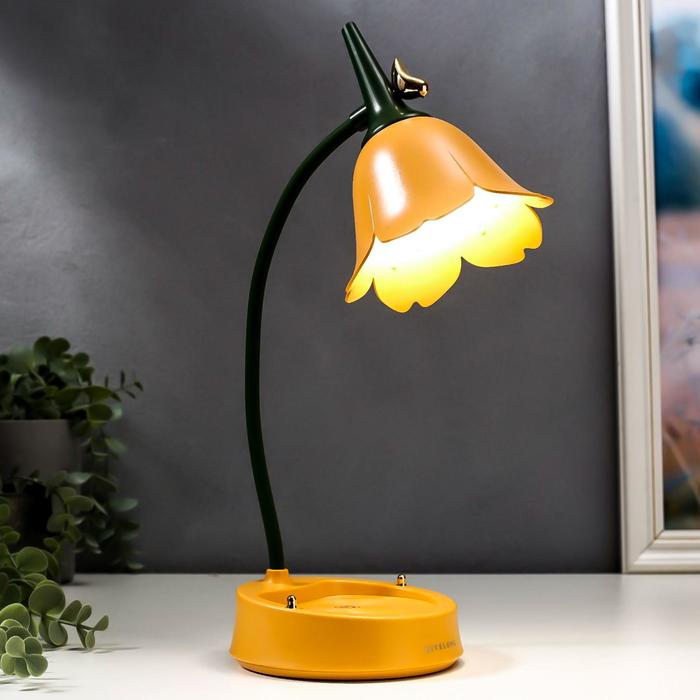 

Настольная лампа с диммером 16300/1YL LED 4Вт USB АКБ 3000-6000К желтый 12,3х12,3х37 см