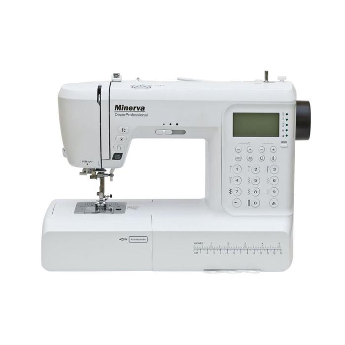 

Швейная машина Minerva DecorProfessional, 70 Вт, 400 операций, автомат, белая