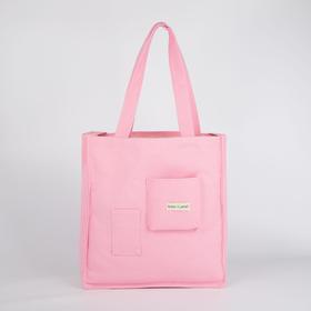 

Сумка шоппер, отдел без молнии, без подклада, цвет розовый