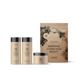 

Дорожный набор LAKME Teknia Travel Pack Deep Care: шампунь, кондиционер, маска