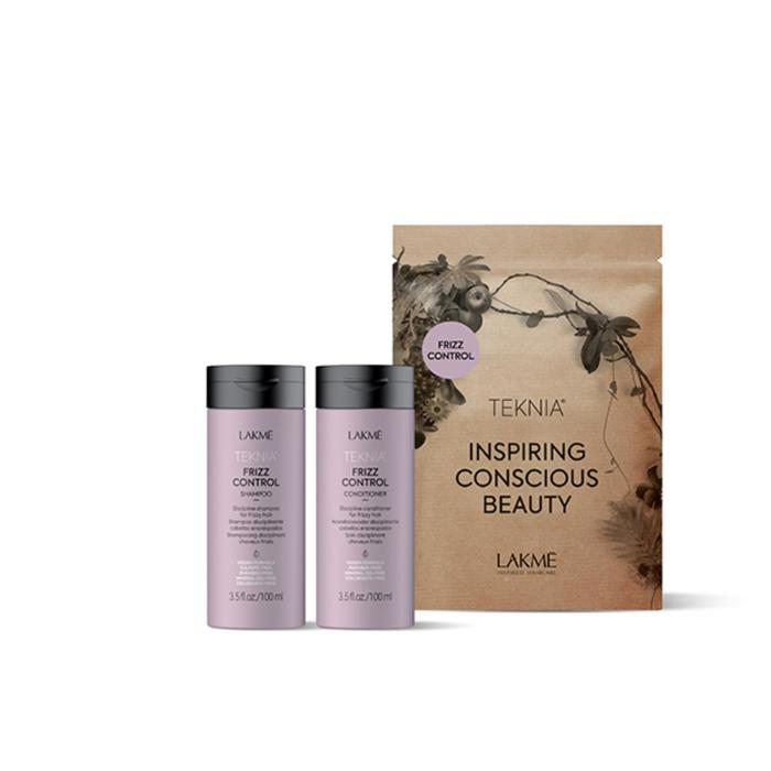 фото Дорожный набор lakme teknia travel pack frizz control: шампунь 100мл, кондиционер 100мл