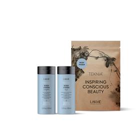 

Дорожный набор LAKME Teknia Body Maker Travel Pack: шампунь 100 мл, бальзам 100 мл