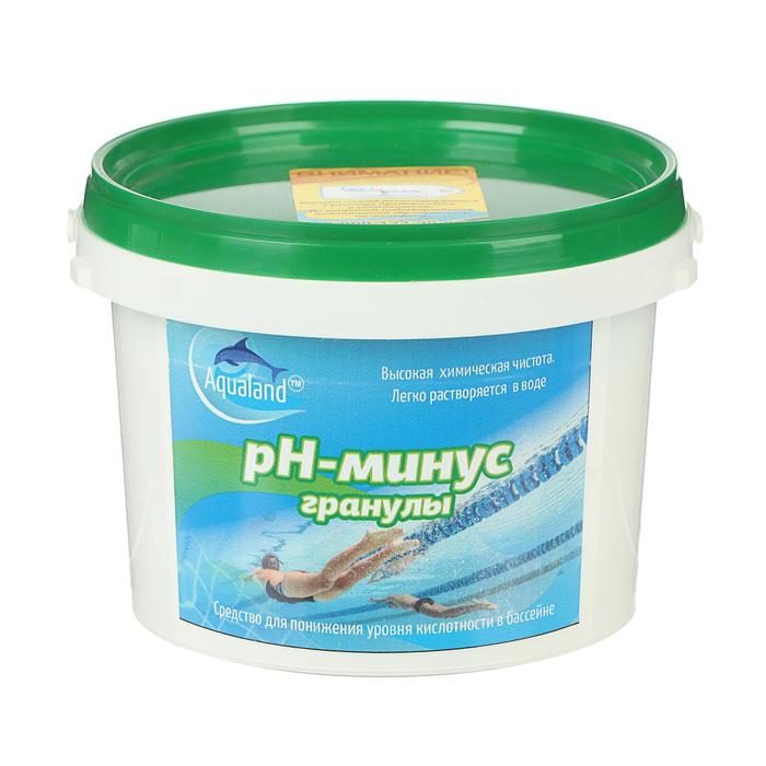 цена Регулятор pН-минус Aqualand, гранулы, 1 кг