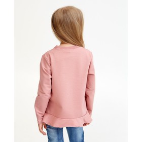 

Свитшот для девочки с воланом KAFTAN "Basic line" размер 30 (98-104), цвет розовый