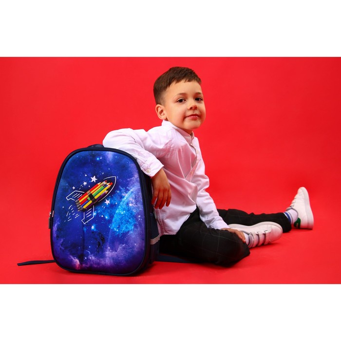Рюкзак каркасный школьный Calligrata Cosmos, 39 х 30 х 14 см 5492971