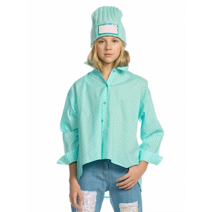 

Блузка для девочек, рост 140 см, цвет ментол