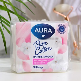 купить Ватные палочки Aura Beauty Cotton Buds, 100 шт.