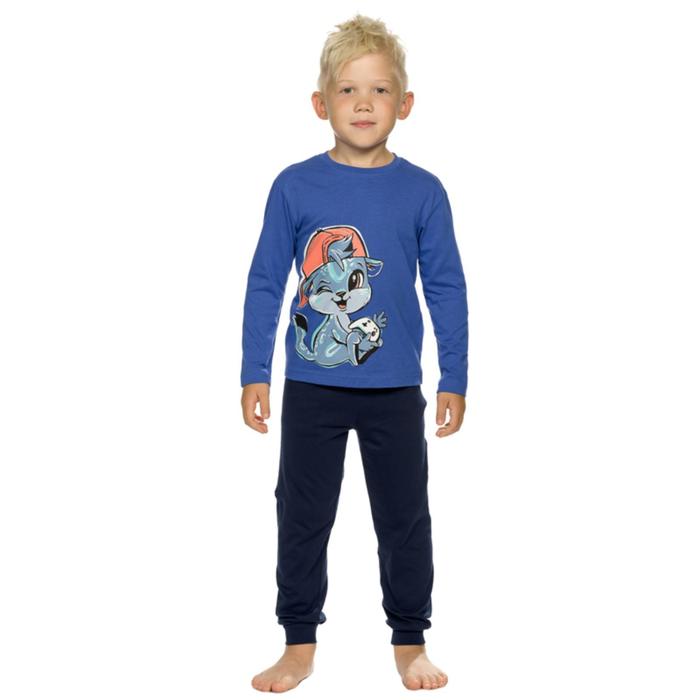Пижама для мальчиков, рост 86 см, цвет ультрамарин