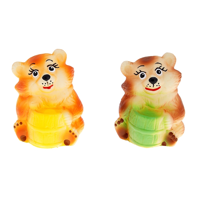 Резиновая игрушка "Медвежонок", МИКС