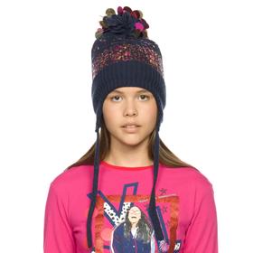 

Шапка для девочек, размер 51-52, цвет синий