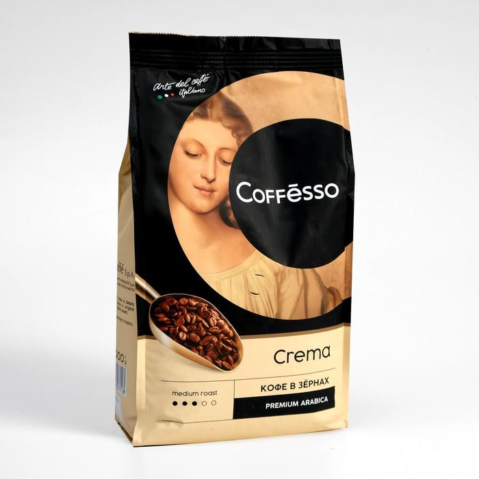 Кофе Coffesso Crema в зернах, 1000 г