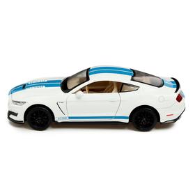 

Машина металлическая Ford Shelby GT350, открываются двери, капот, багажник, инерция, цвет белый