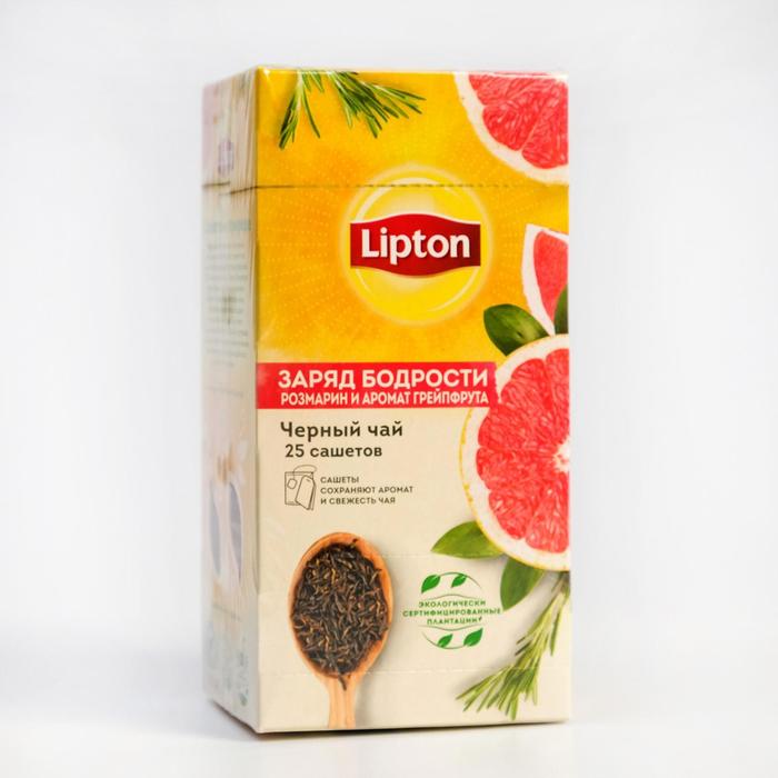 Чай Lipton «Заряд бодрости», чёрный, 37,5 г
