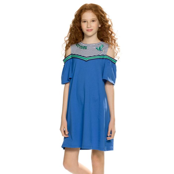платье для девочек рост 116 см цвет синий Платье для девочек, рост 116 см, цвет синий