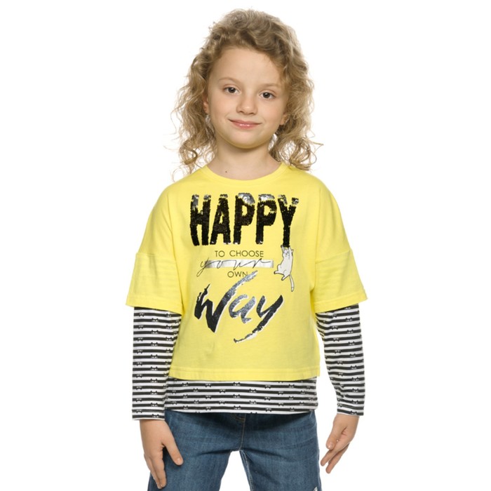 

Джемпер для девочек, рост 92 см, цвет жёлтый