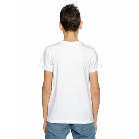 

Футболка для мальчиков, рост 116 см, цвет белый