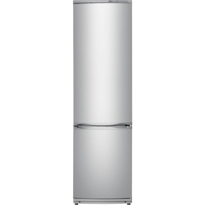 Холодильник ATLANT XM-6026-080, двухкамерный, класс А, 393 л, серебристый холодильник атлант хм 6026 031 двухкамерный класс а 393 л белый