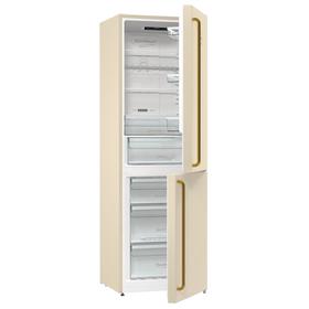 

Холодильник Gorenje NRK6192CLI, двухкамерный, класс А++, 320 л, бежевый