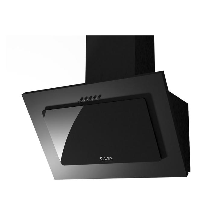 

Вытяжка Lex MIKA 500 BLACK, наклонная, 700 м3/ч, 3 скорости, 50 см, чёрная