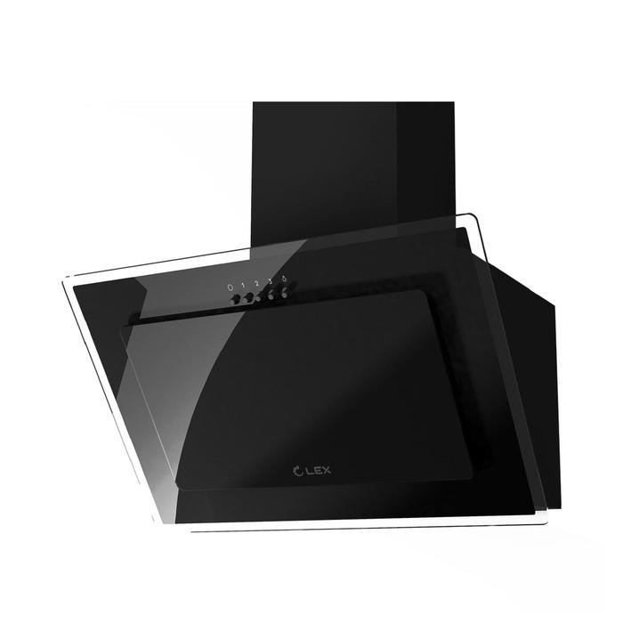 

Вытяжка Lex MIKA G 500 BLACK, наклонная, 700 м3/ч, 3 скорости, 50 см, чёрная