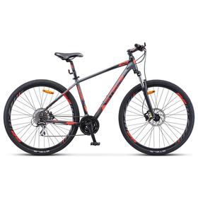 

Велосипед 29" Stels Navigator-950 D, V010, цвет антрацитовый/красный/чёрный, размер 18,5"