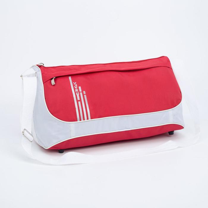 фото Сумка спортивная, отдел на молнии, наружный карман, регулируемый ремень, цвет красный