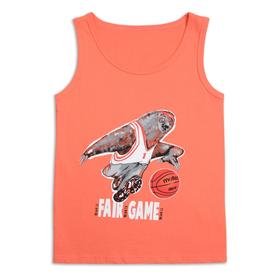 

Майка для мальчиков, рост 128 см, цвет оранжевый