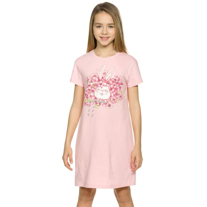 Ночная сорочка для девочек, рост 146 см, цвет розовый