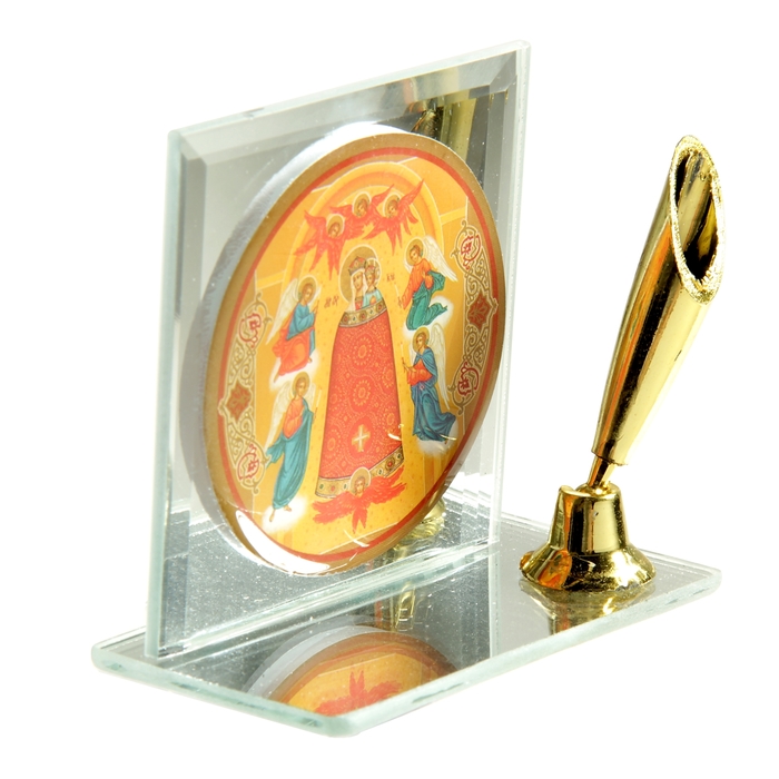 Подставка для ручки с иконой "Икона Божьей Матери Прибавление Ума"
