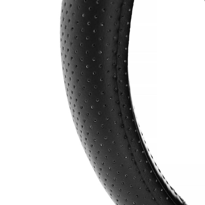 фото Оплётка на руль a2dm, размер м, 37-39 см, экокожа перфорированная, черная