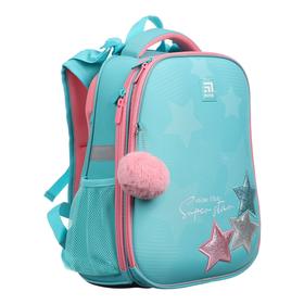 

Рюкзак каркасный Kite 531 38*29*16 дев Super star, бирюз K21-531M-4